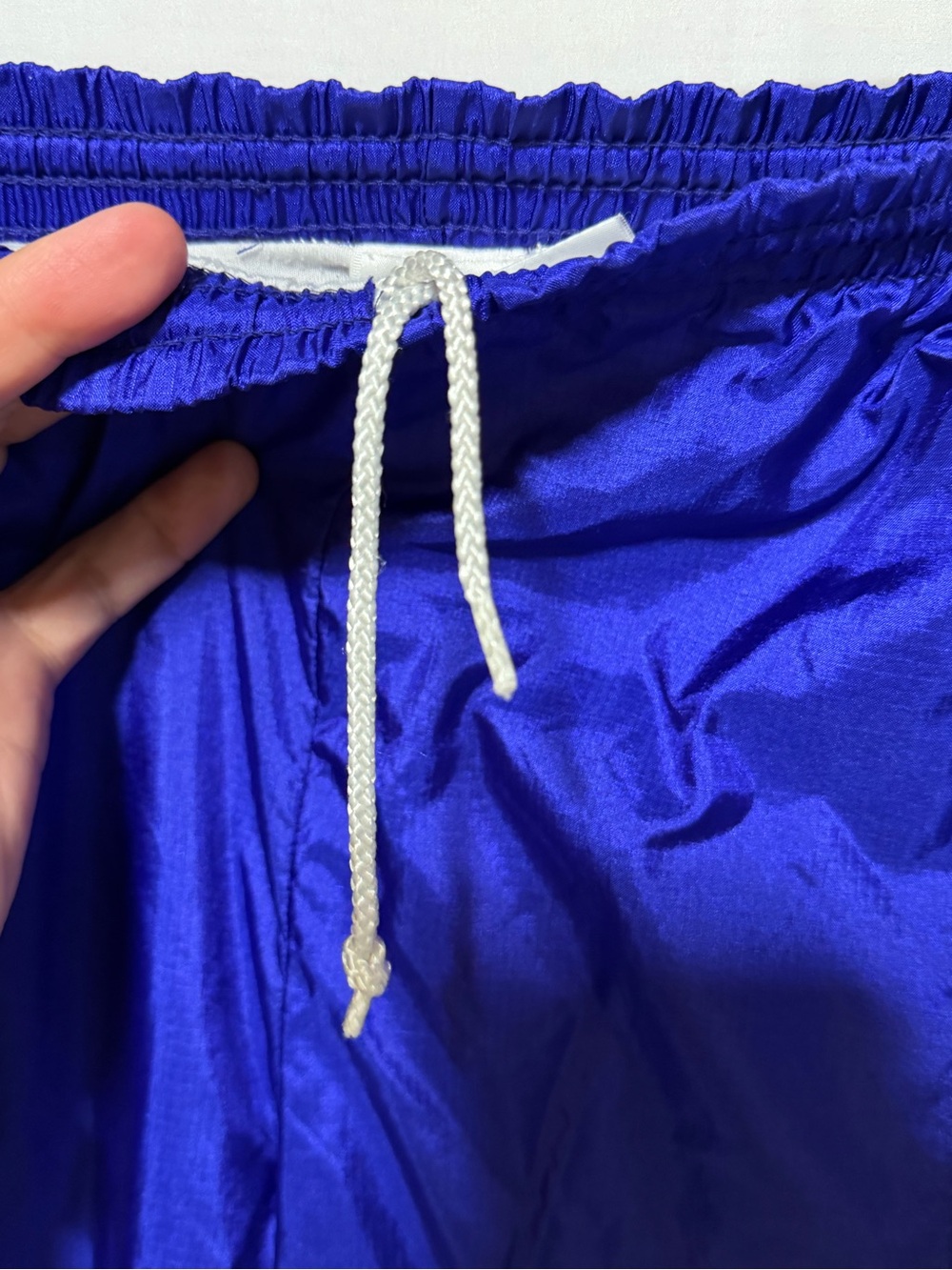 Vintage Nike Blue/Purple Nylon Track Pants XL 90s Y2K Windbreaker Pants - Picture 8 of 12